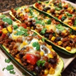 Tex-Mex Zucchini Taco Boats