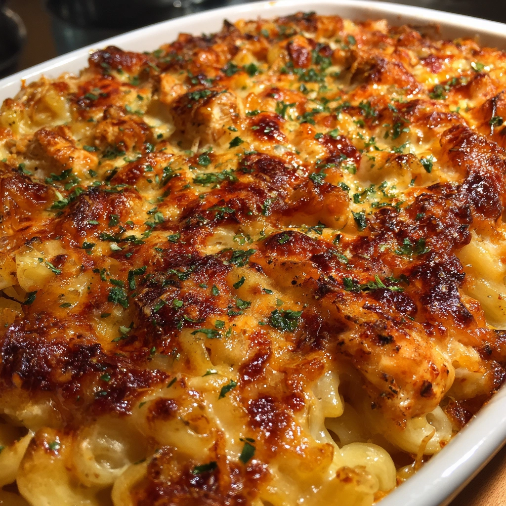 Texas BBQ Chicken Macaroni Bake