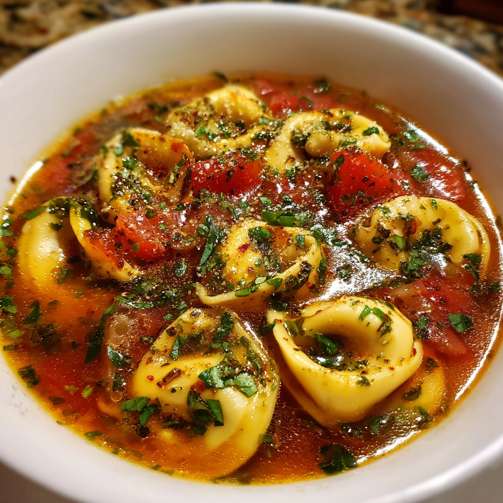 Tomato Basil Tortellini Soup