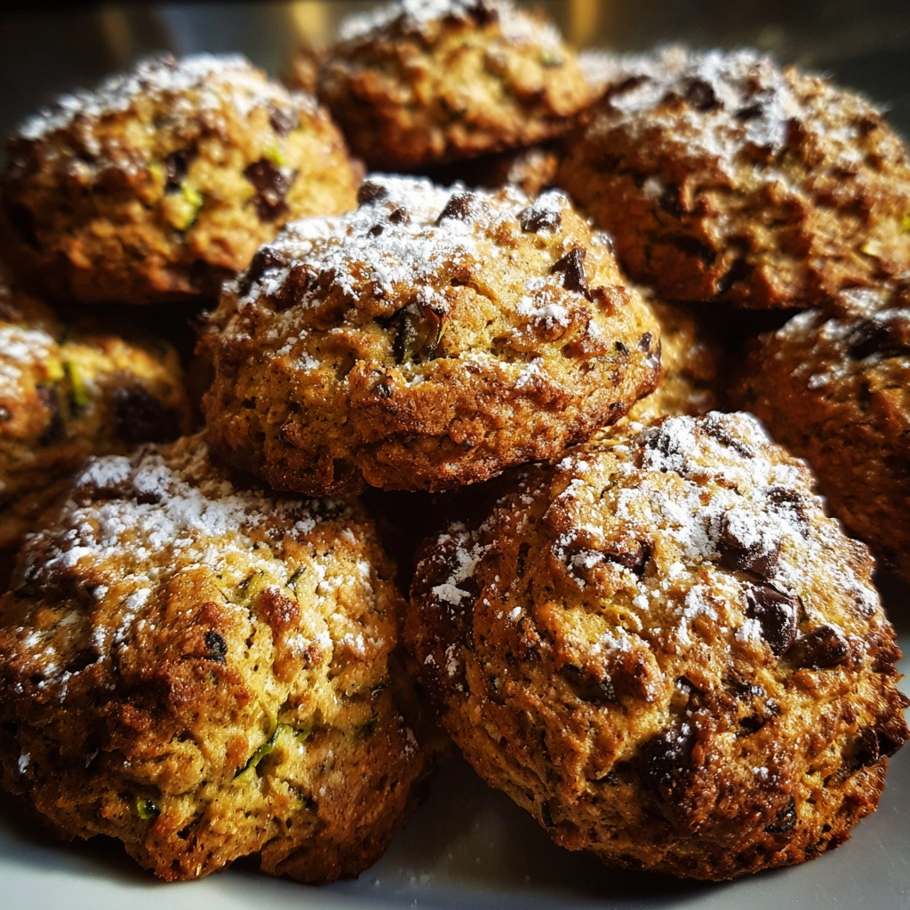 Zucchini Chocolate Chip Oatmeal Cookies