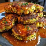 Zucchini Corn Fritter Sliders with Spicy Mayo