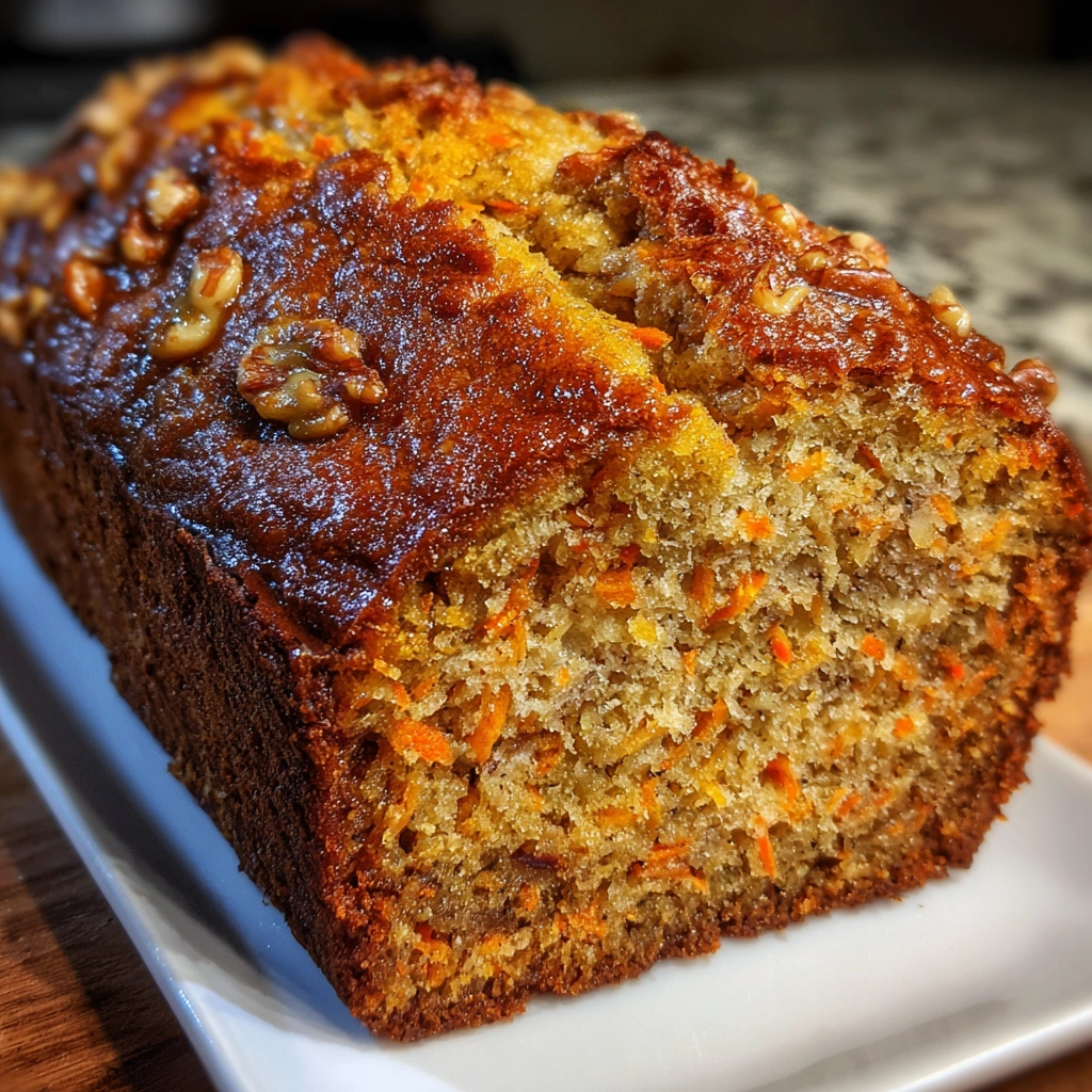 Carrot Cake Banana Bread Loaf