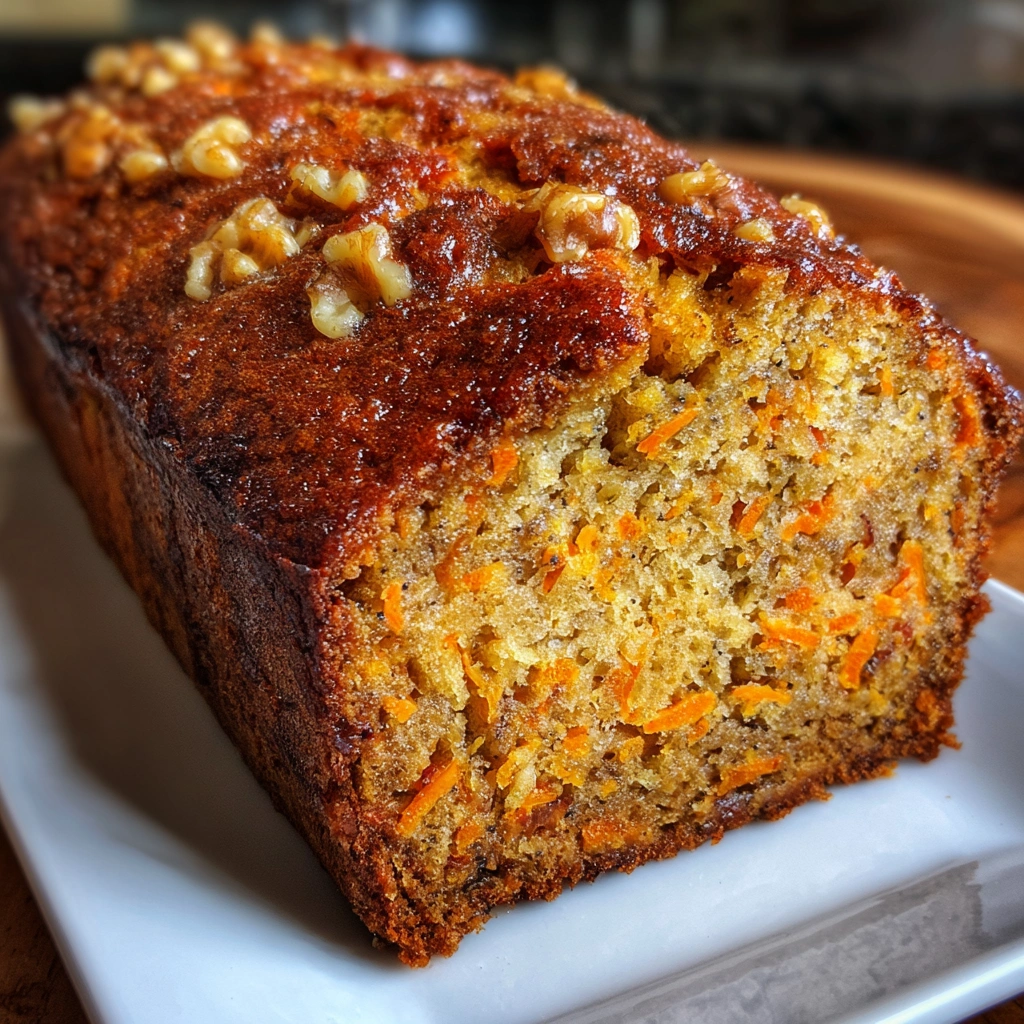 Carrot Cake Banana Bread Loaf