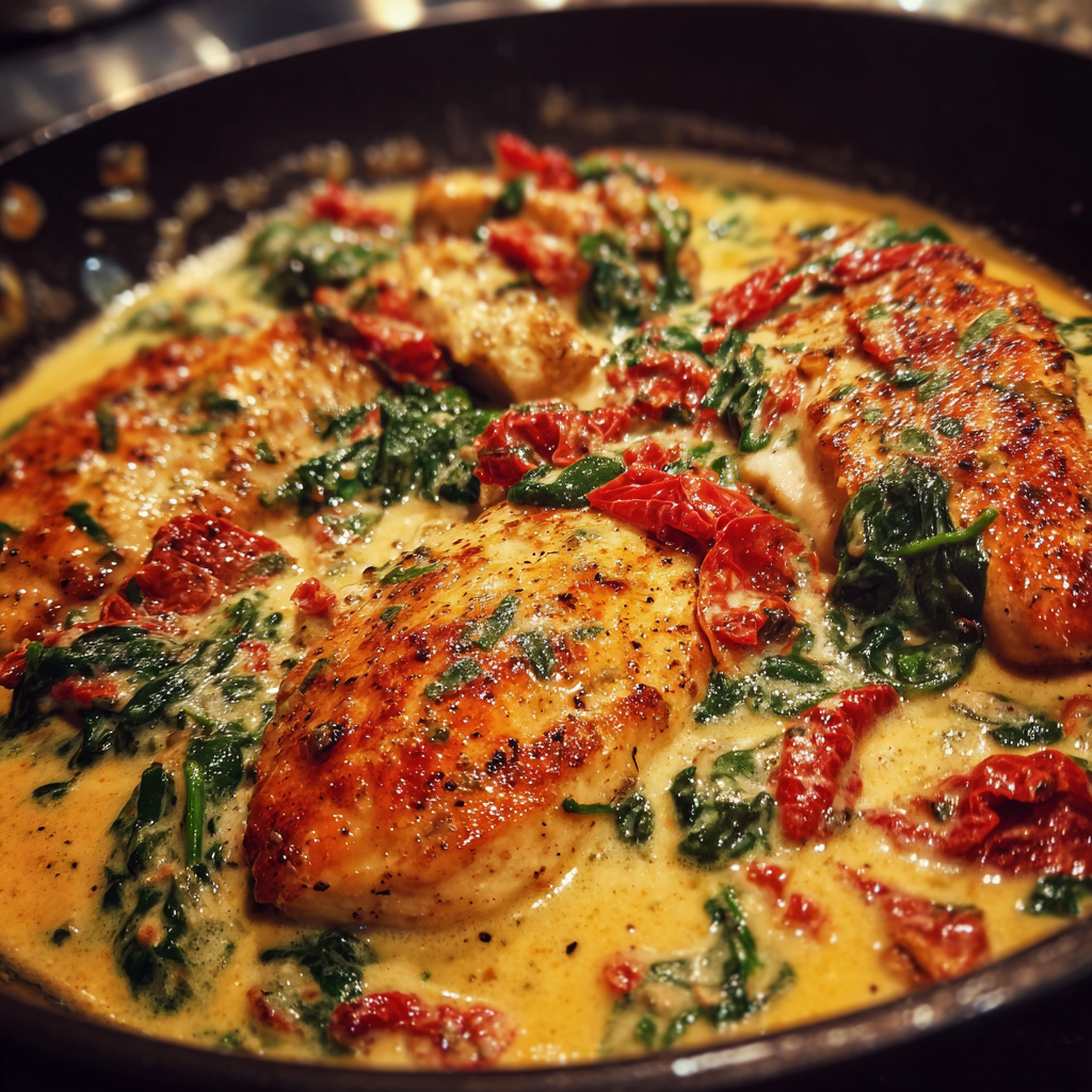 Creamy Tuscan Chicken Skillet