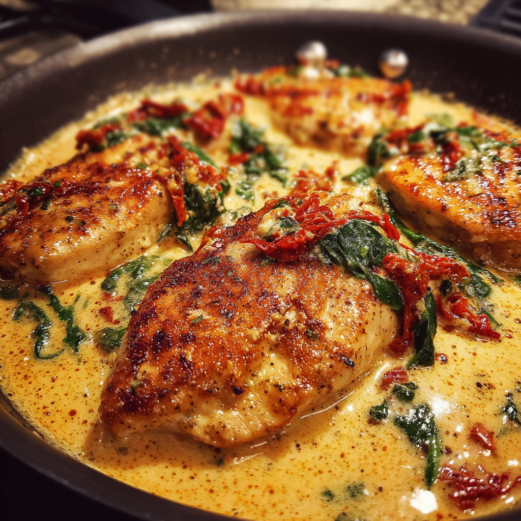 Creamy Tuscan Chicken Skillet