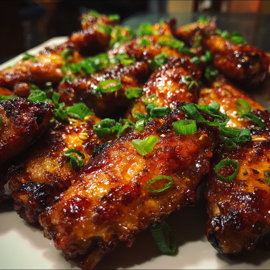 Sweet Chili Garlic Glazed Chicken Wings