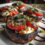 Caprese Stuffed Portobello Mushrooms