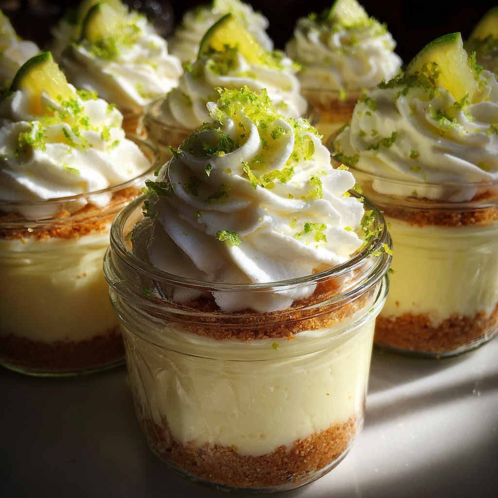 No-Bake Key Lime Cheesecake Jars