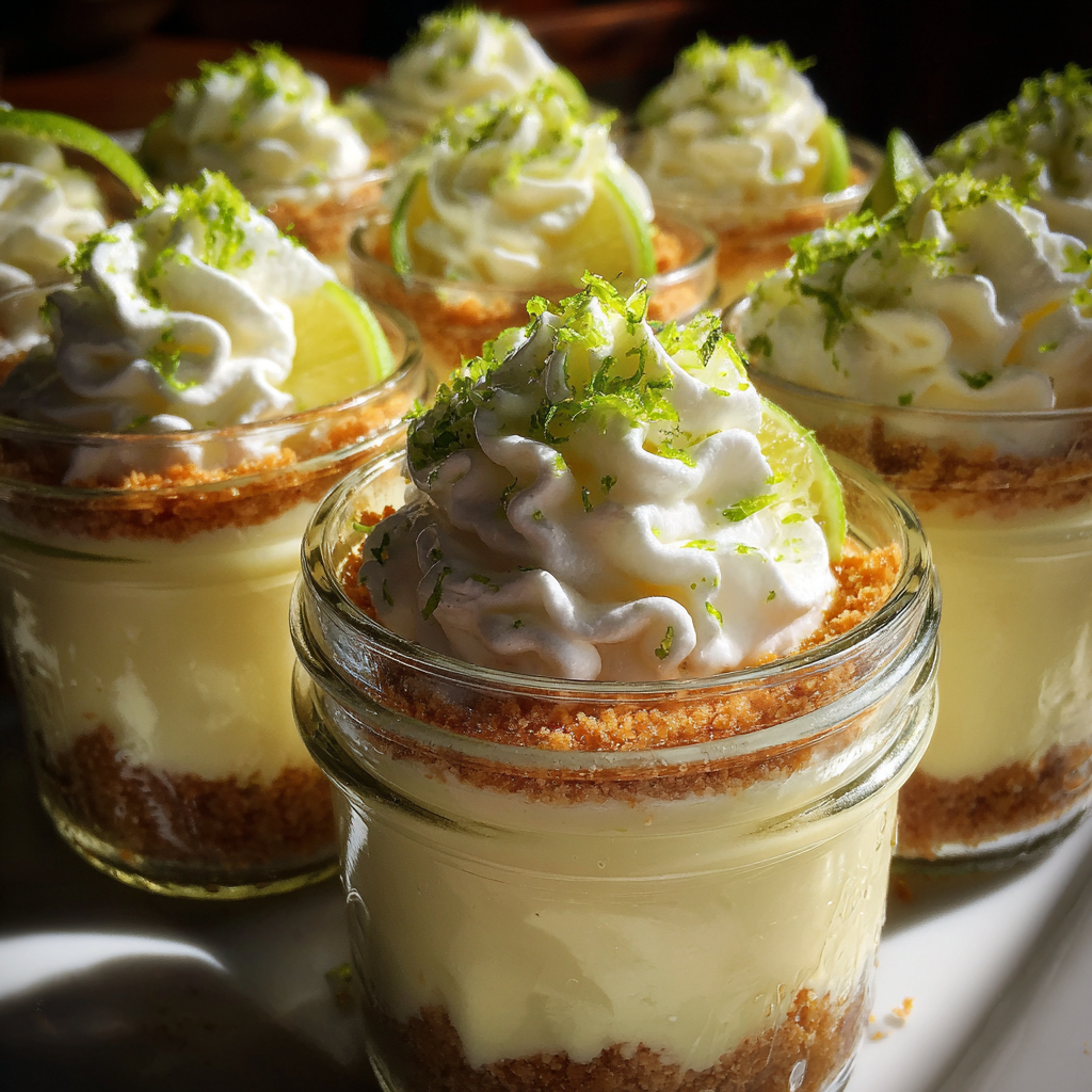 No-Bake Key Lime Cheesecake Jars