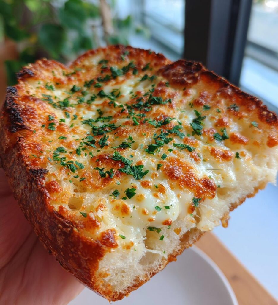 Air Fryer Cheesy Garlic Bread