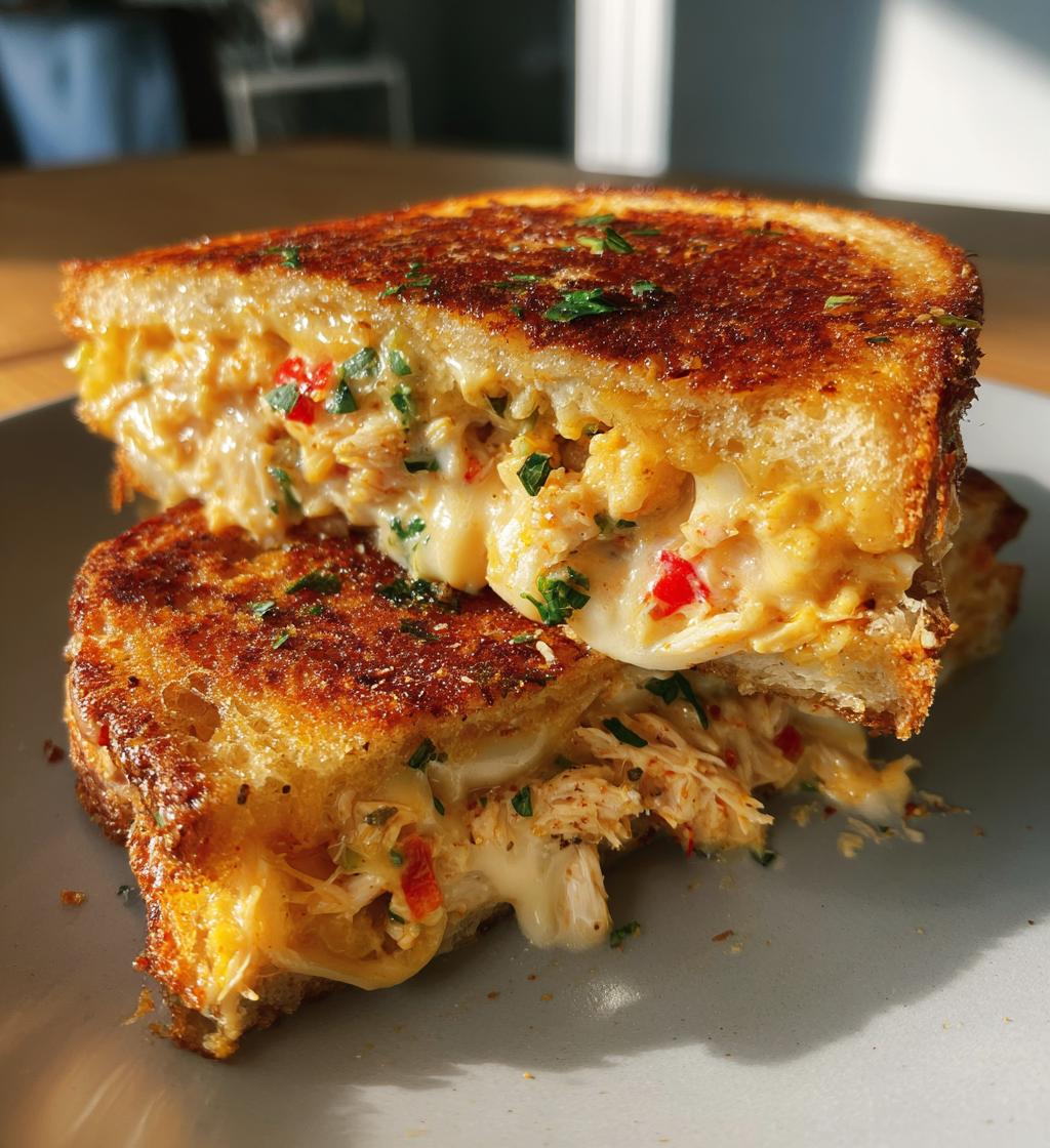 Alfredo Chicken Grilled Cheese - detail 1