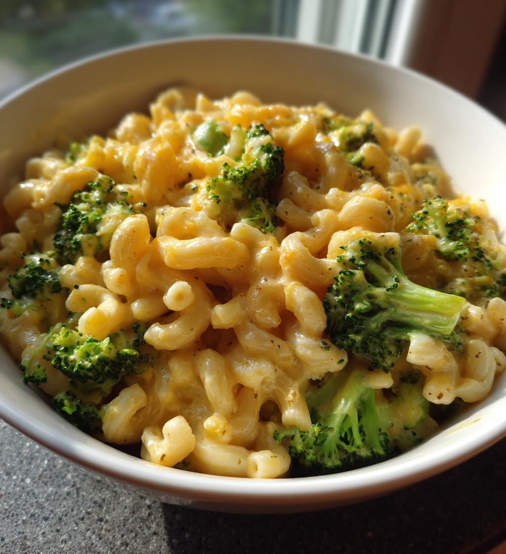 Autumn Mac & Cheese with Broccoli