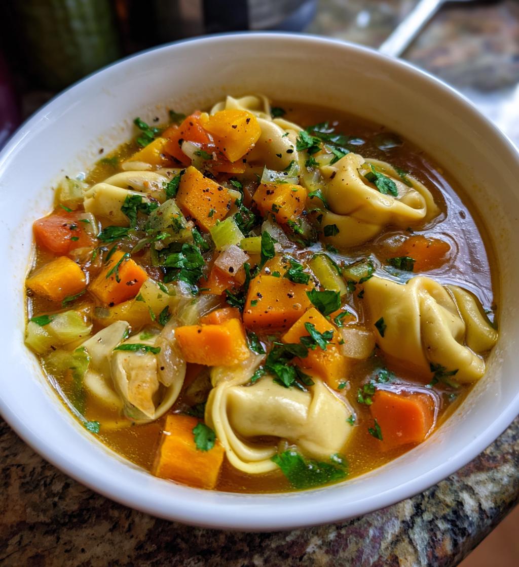 Autumn Tortellini Soup