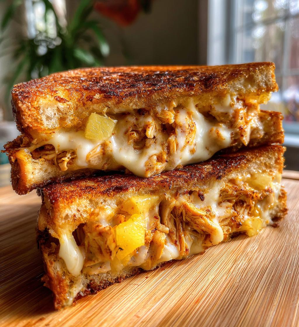BBQ Chicken Pineapple Grilled Cheese - detail 1