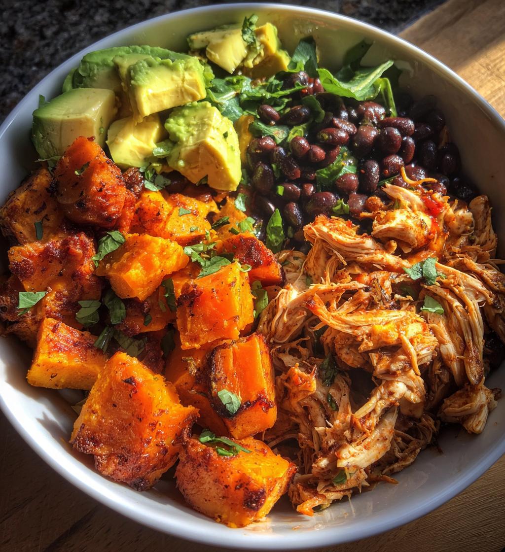 BBQ Chicken Sweet Potato Bowl