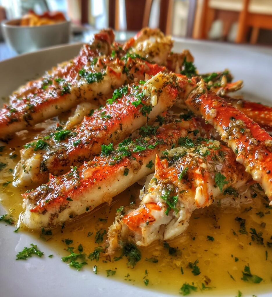 Baked Crab Legs with Butter Sauce