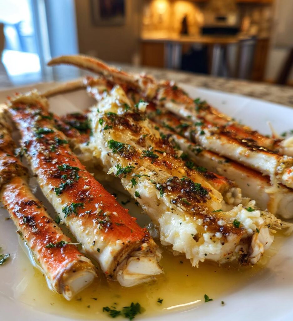Baked Crab Legs with Butter Sauce