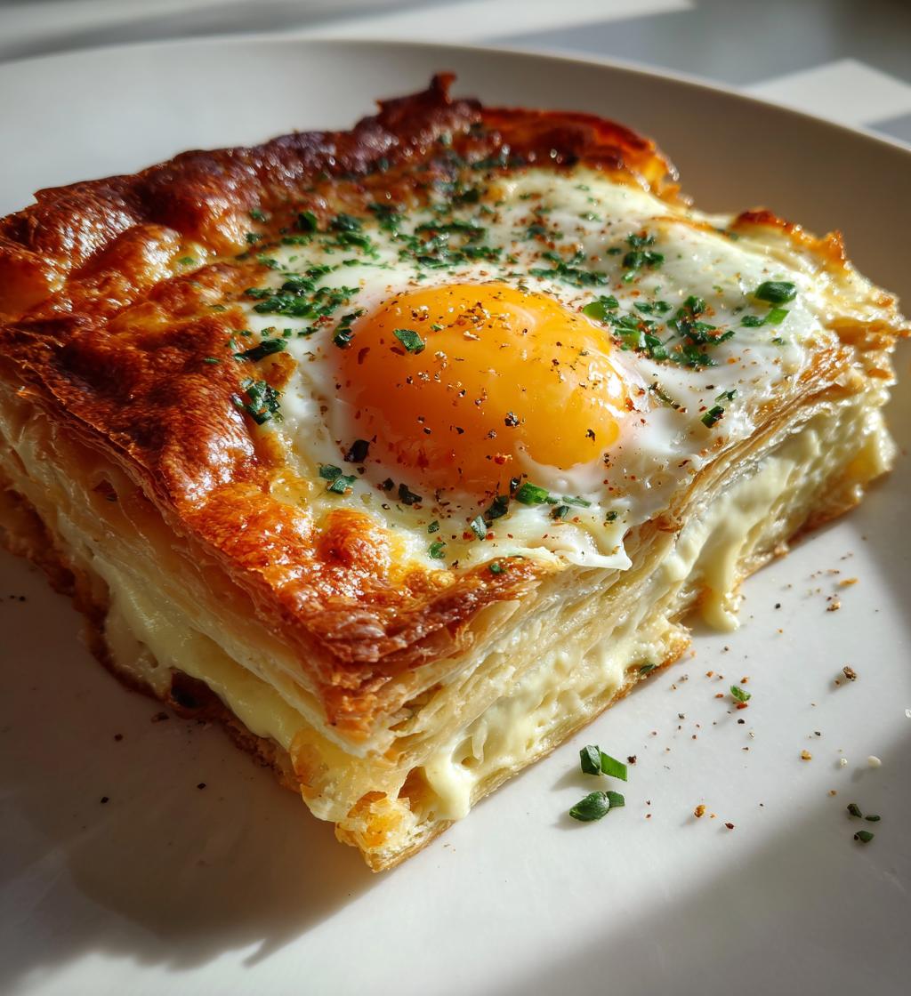 Baked Eggs Napoleon