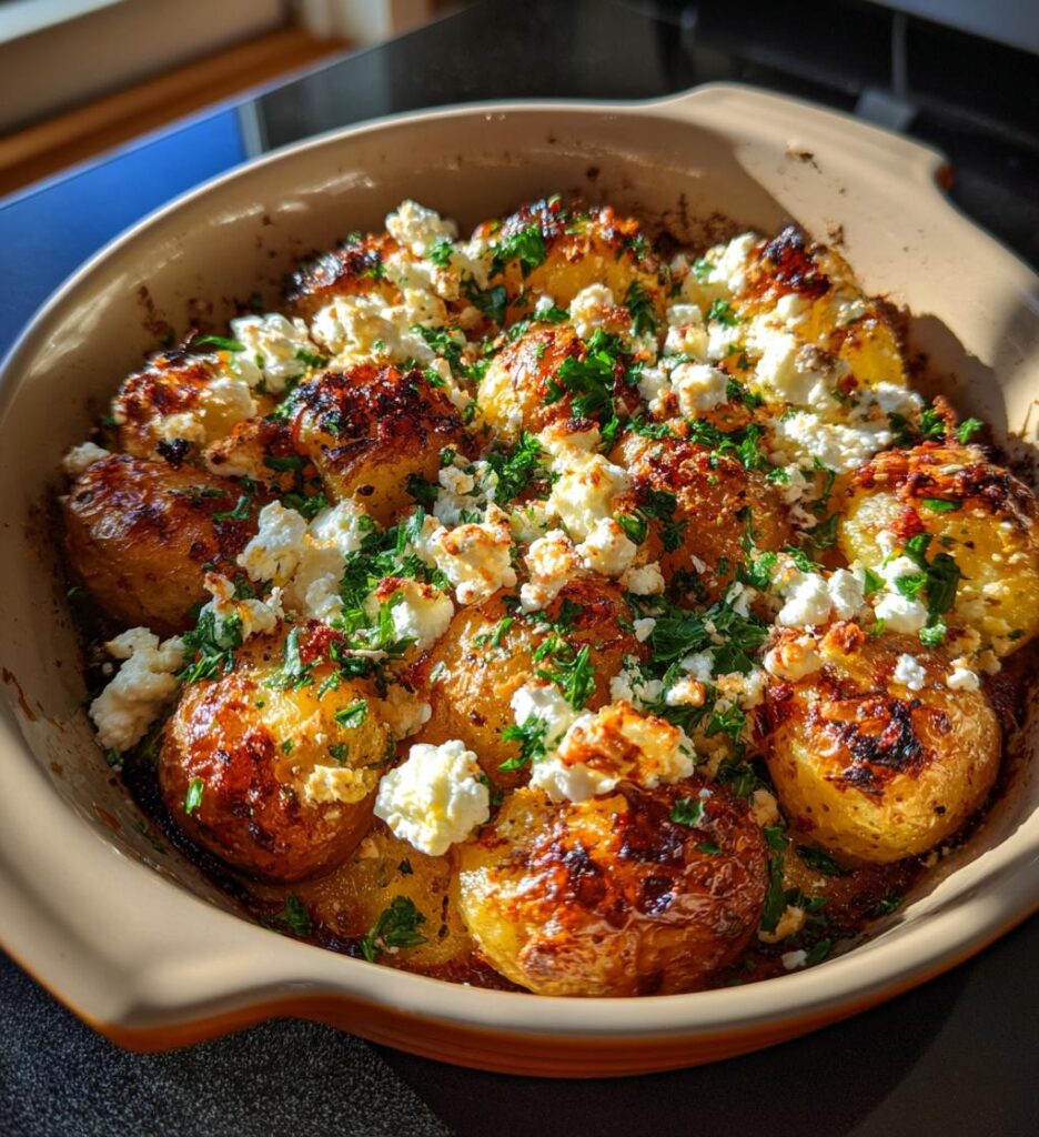 Baked Feta Potatoes