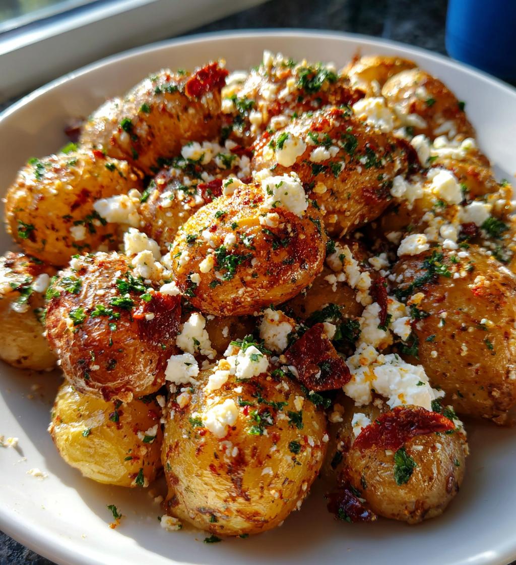 Baked Feta Potatoes
