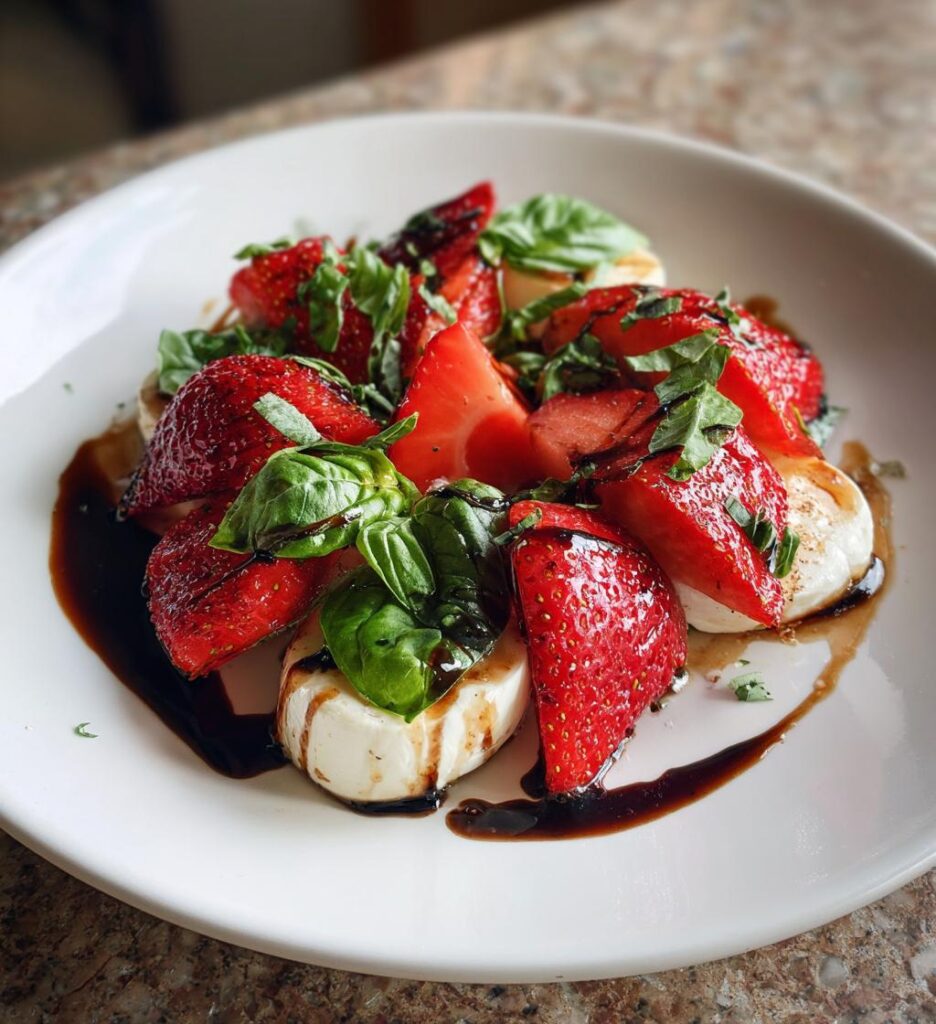 Balsamic Strawberry Caprese