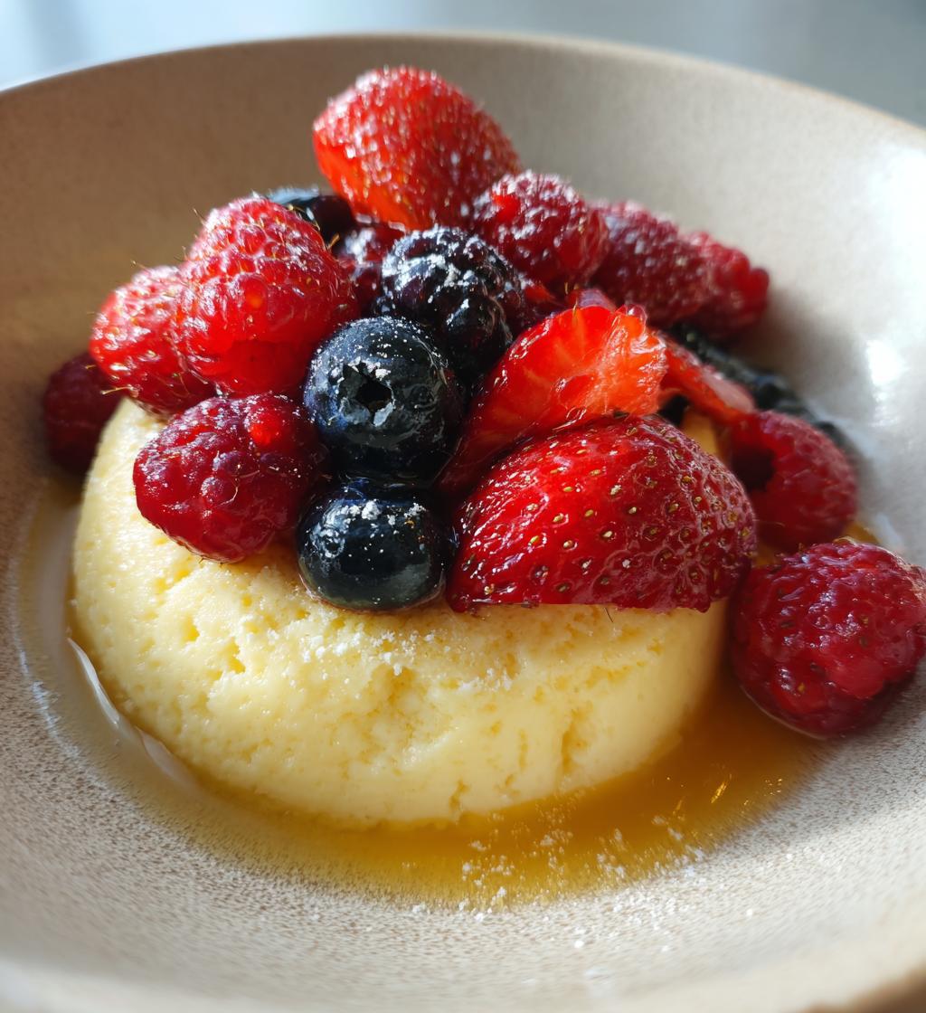 Bavarian Cream with Berries