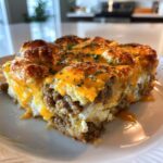 Biscuits and Gravy Breakfast Casserole