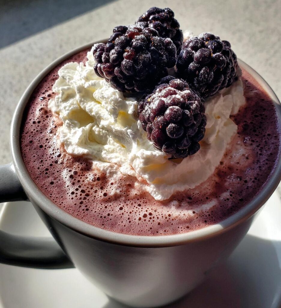 Blackberry Hot Chocolate