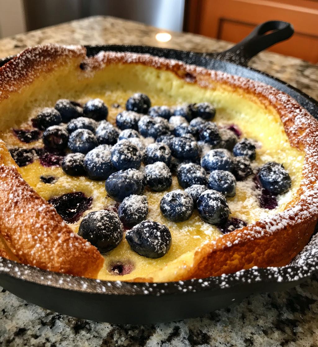 Blueberry Lemon Dutch Baby