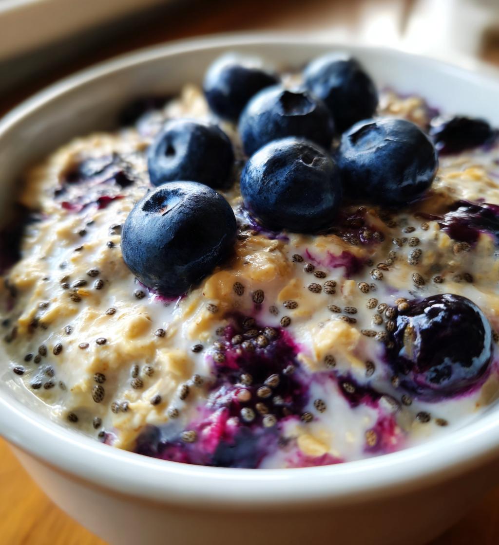 Blueberry Pie Overnight Oats - detail 1