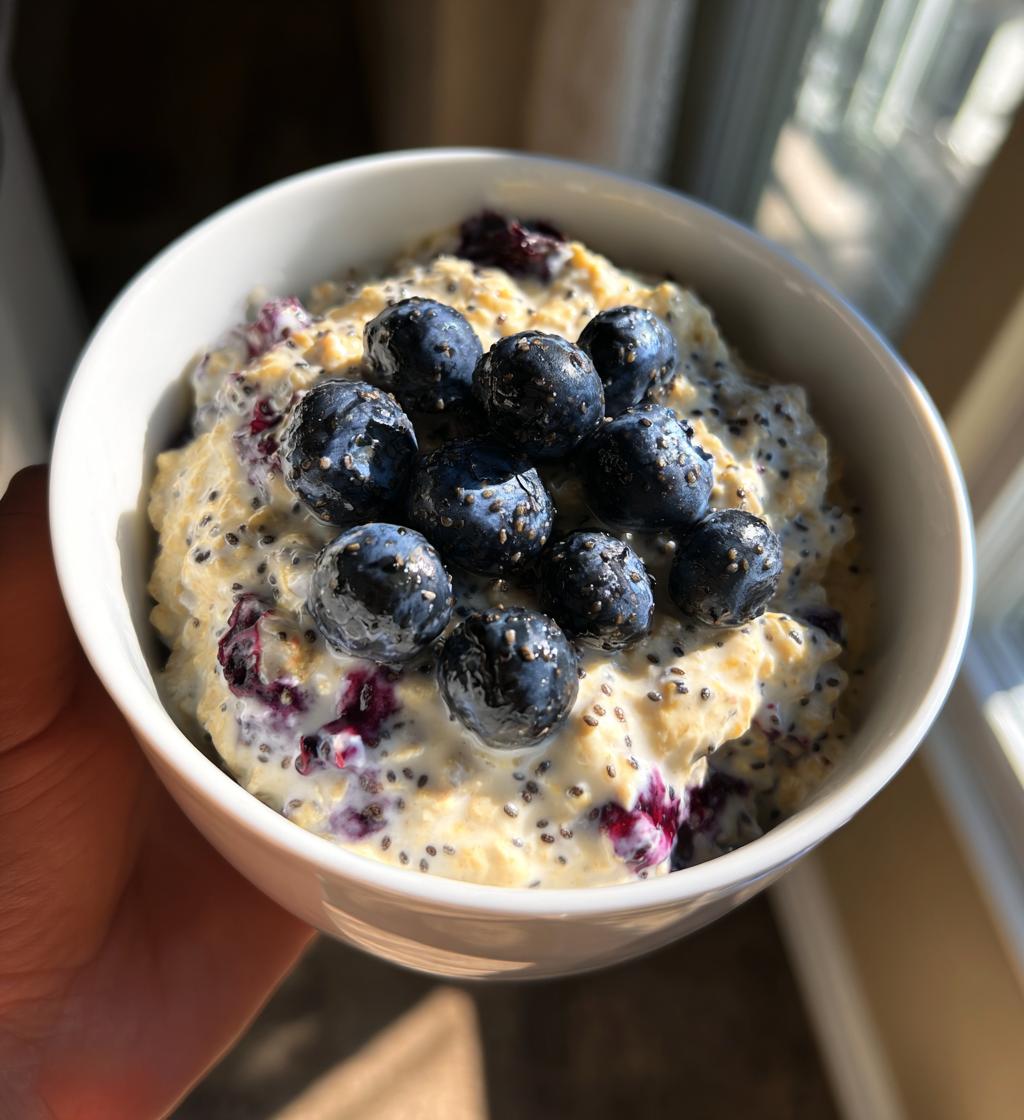 Blueberry Pie Overnight Oats