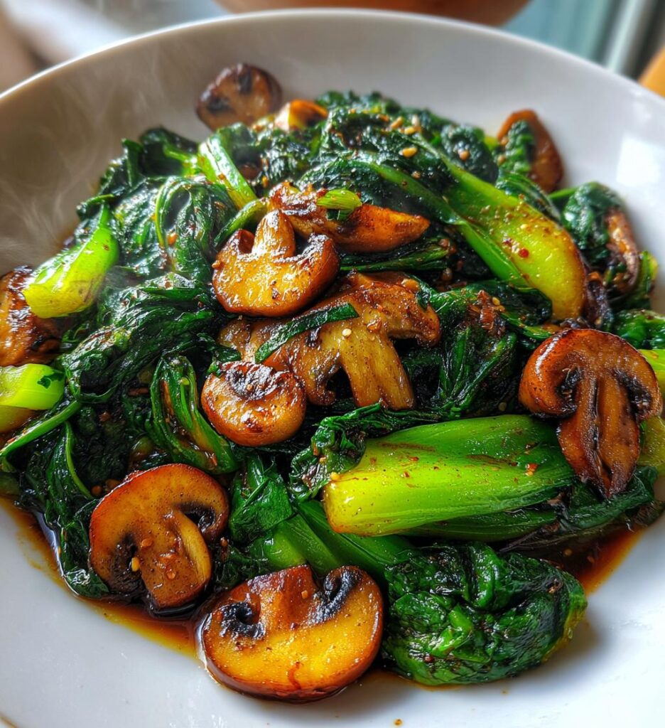 Bok Choy Mushroom Stir Fry