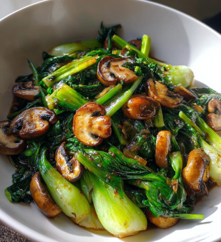 Bok Choy Mushroom Stir Fry