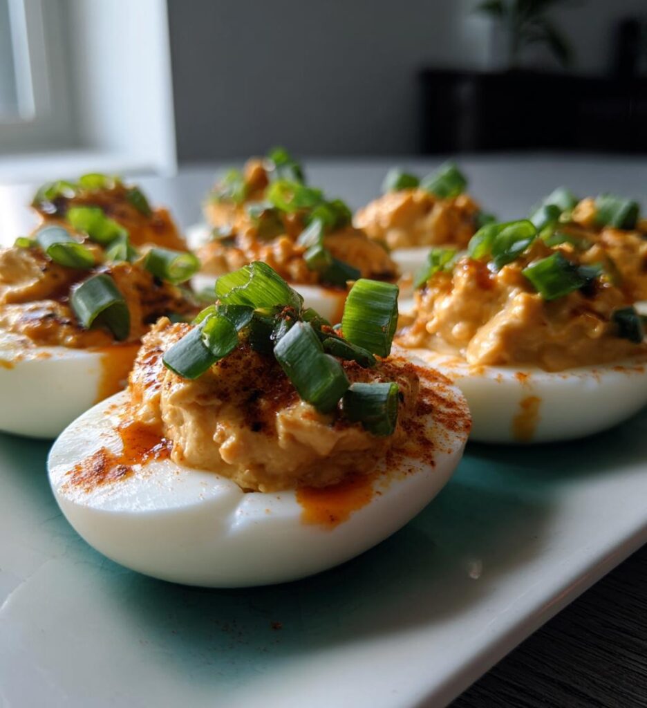 Buffalo Deviled Eggs