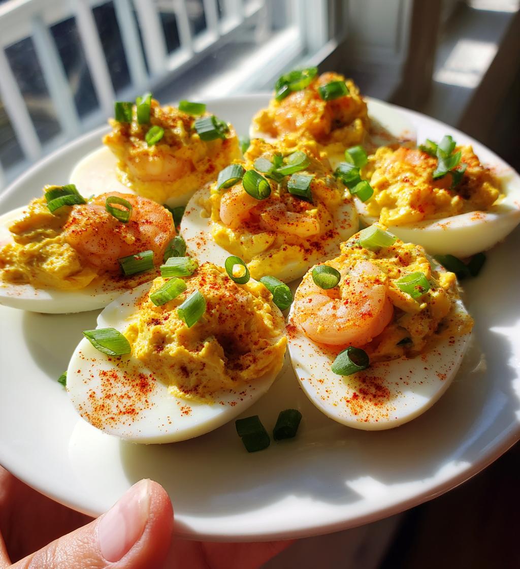 Cajun Firecrackers Shrimp Deviled Eggs - detail 1