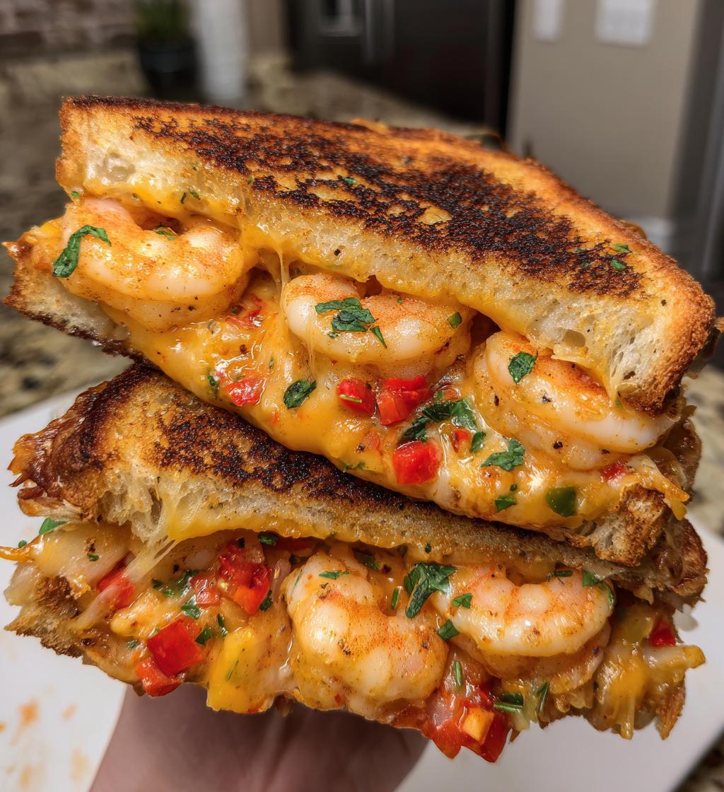 Cajun Shrimp Grilled Cheese