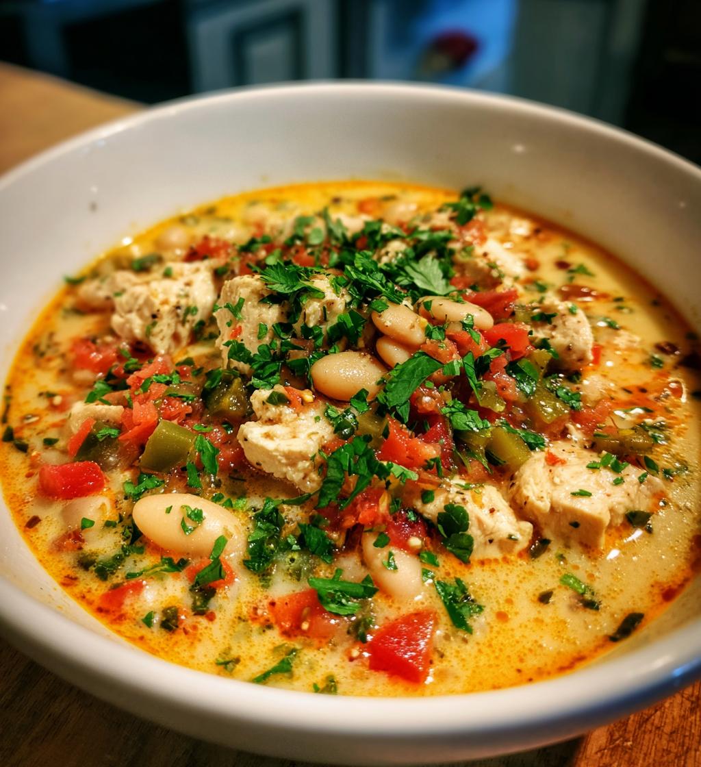 Cajun White Chicken Chili - detail 1