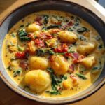 Cheddar Gnocchi Soup