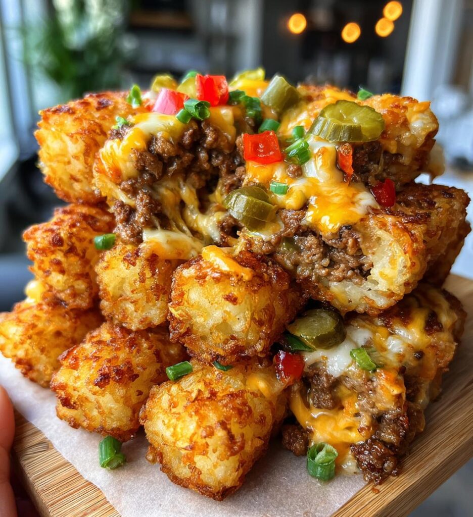 Cheeseburger Tots Bake