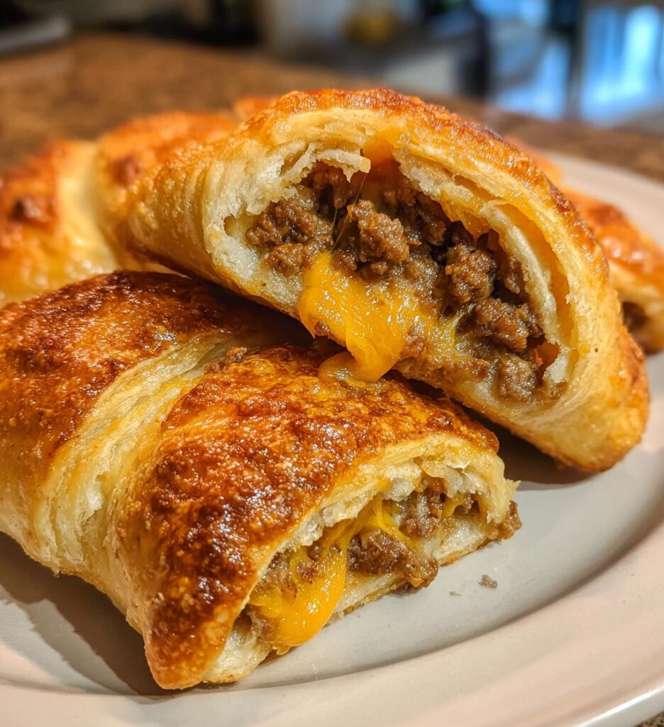 Cheesy Beefy Rolls