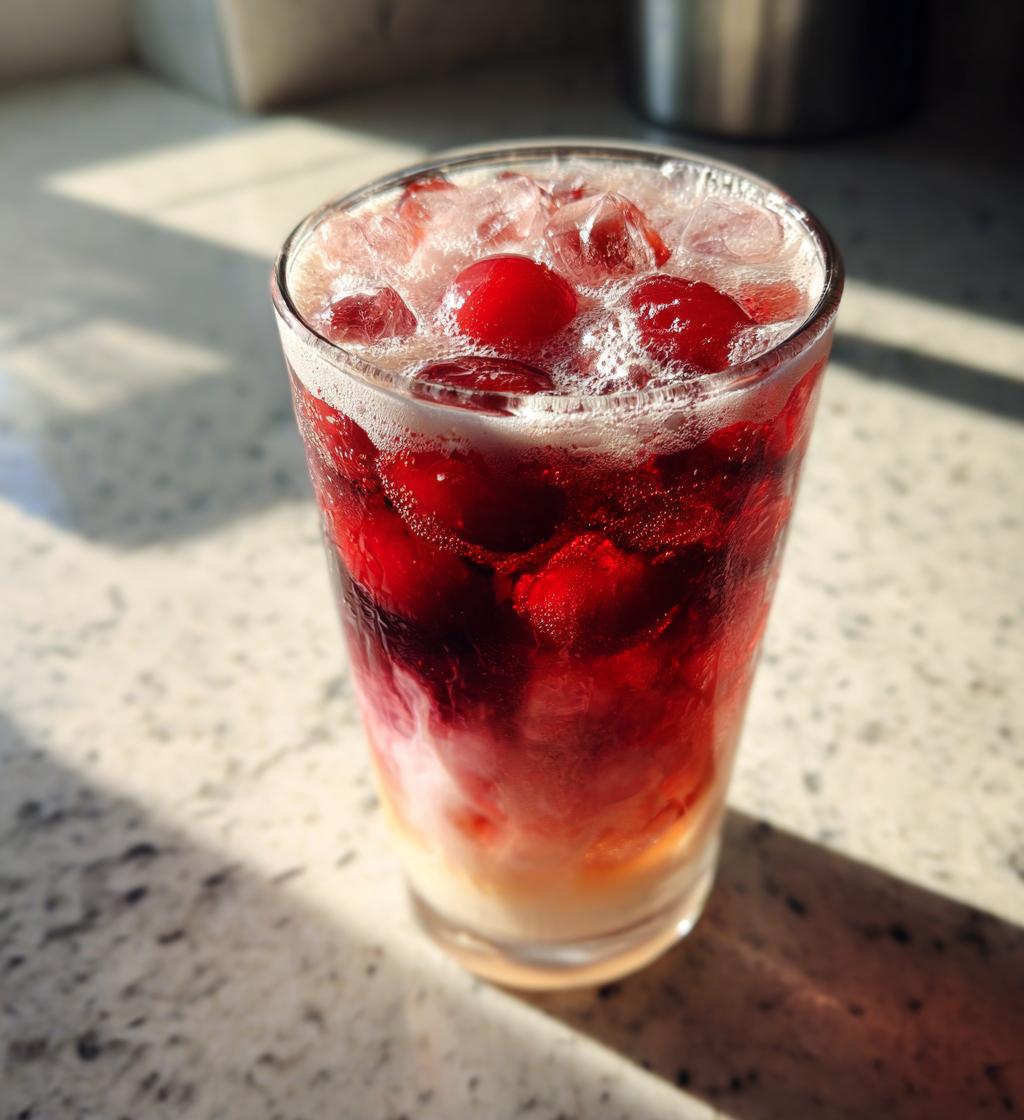 Cherry Vanilla Iced Latte