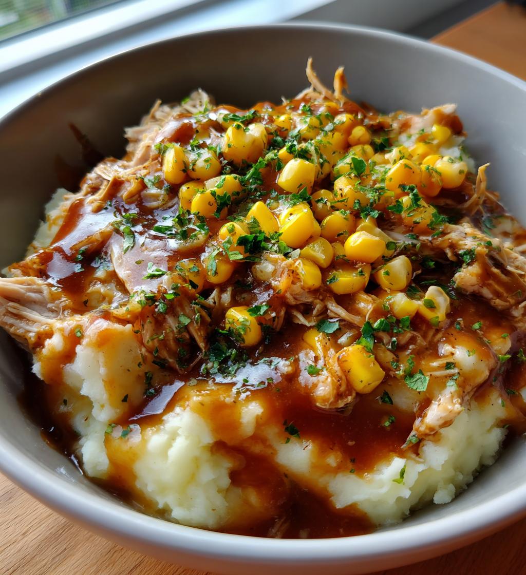 Chicken Mashed Potato Bowls