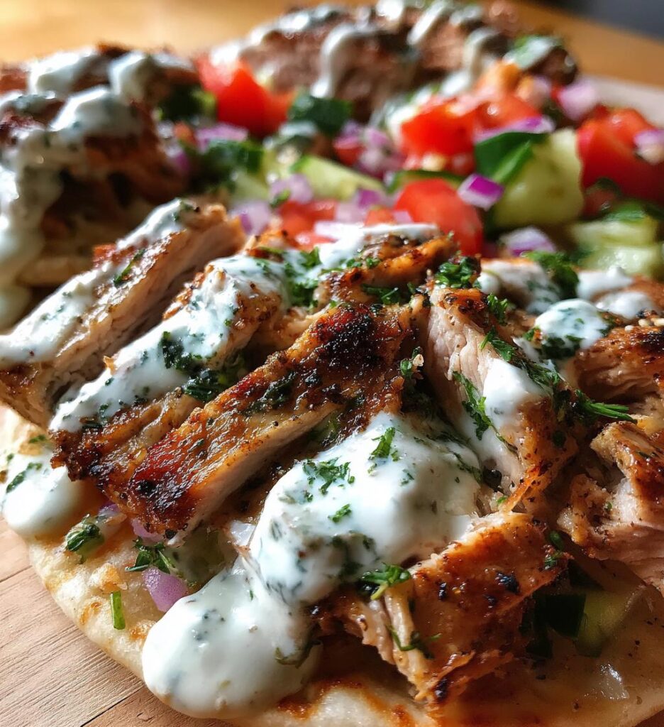 Chicken Shawarma with Creamy Garlic Sauce