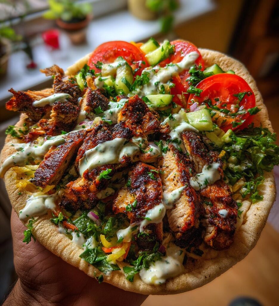 Chicken Shawarma with Creamy Garlic Sauce