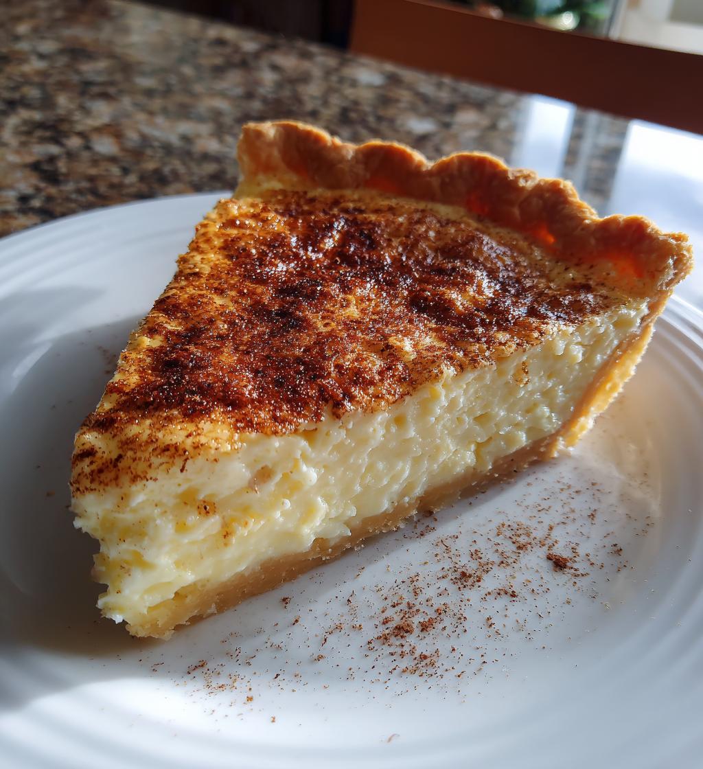 Christmas Eve Cinnamon-Vanilla Custard Pie - detail 1