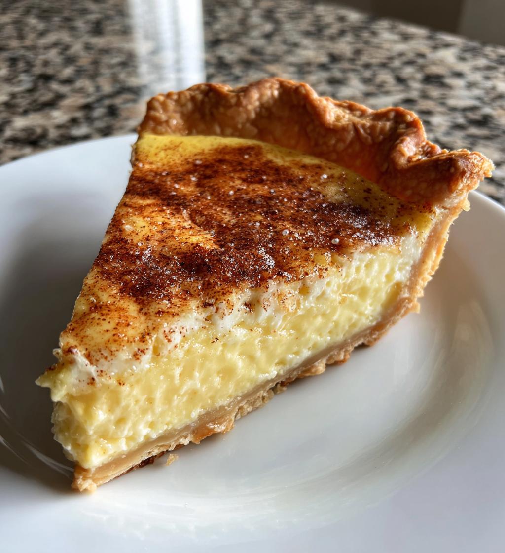 Christmas Eve Cinnamon-Vanilla Custard Pie