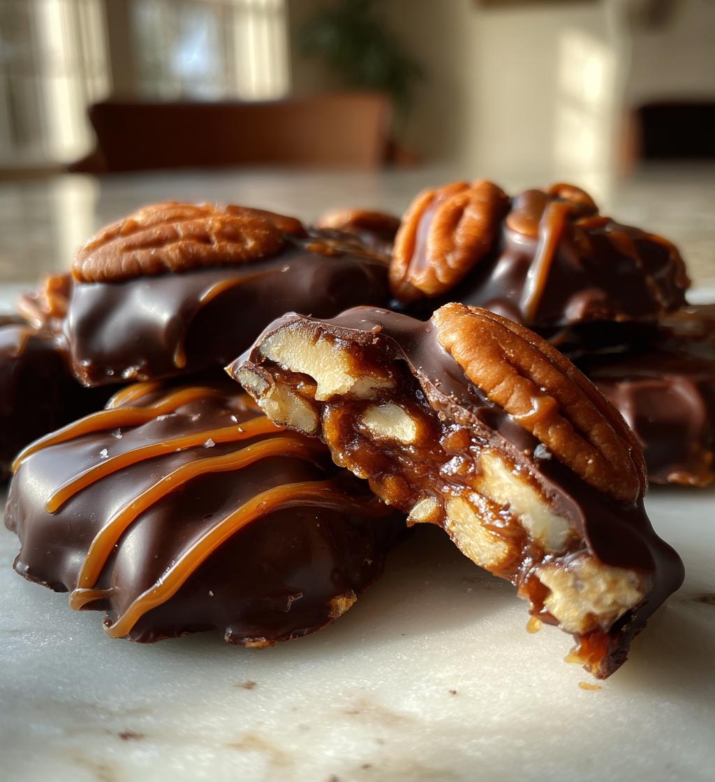 Christmas Pecan Turtles - detail 1