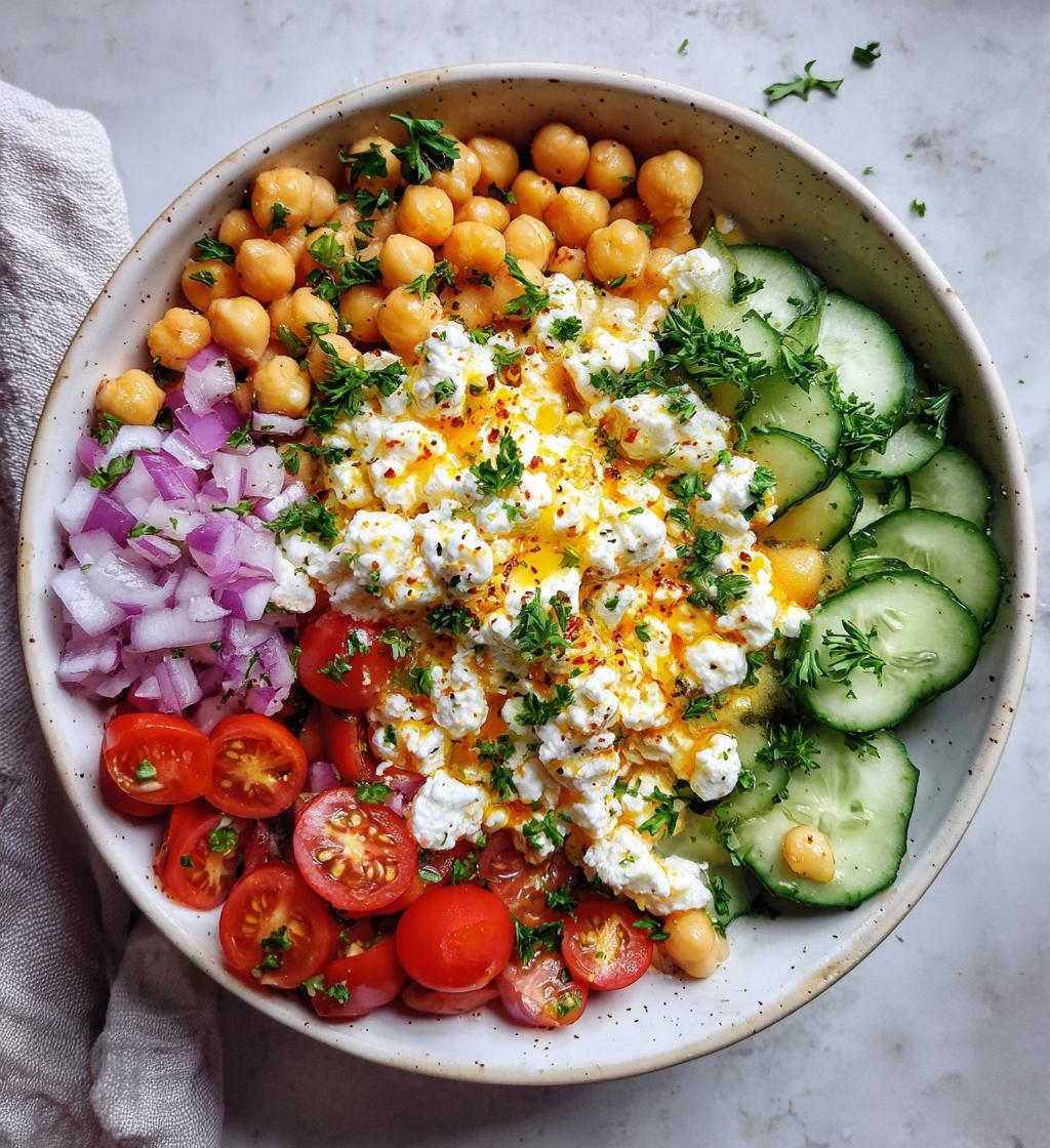 Cottage Cheese Chickpea Salad Bowl - detail 1