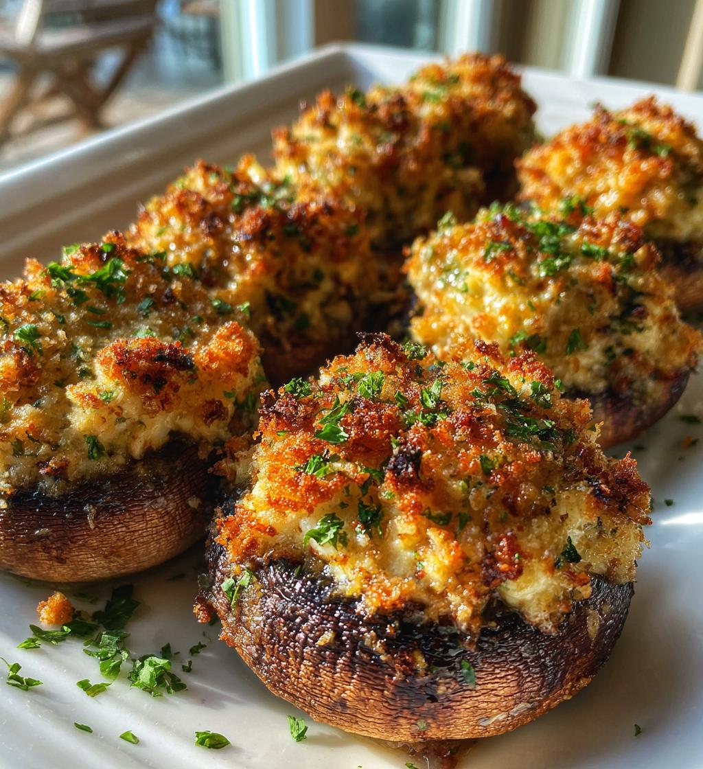 Crab Stuffed Mushrooms