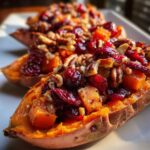Cranberry Apple Twice-Baked Sweet Potatoes